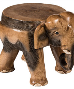 Elephant Stool Wooden Hand Carved Acacia Table Side Wooden Lamp Plant Stand 